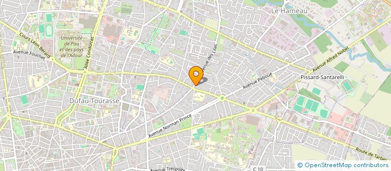 localisation de l'entreprise PUAUD ET CIE à PAU