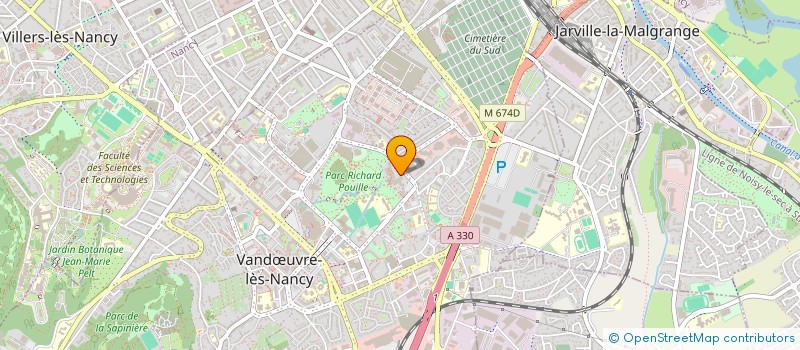 localisation de l'entreprise PUB 2000  VANDUVRE-LES-NANCY