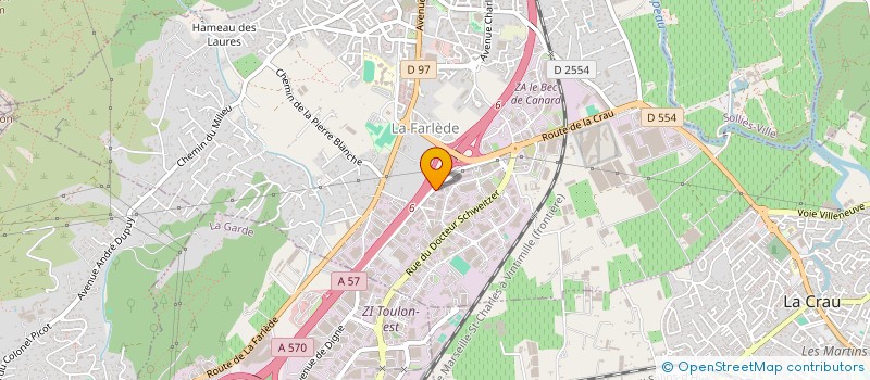 localisation de l'entreprise PUB ADHESIVE  LA FARLEDE