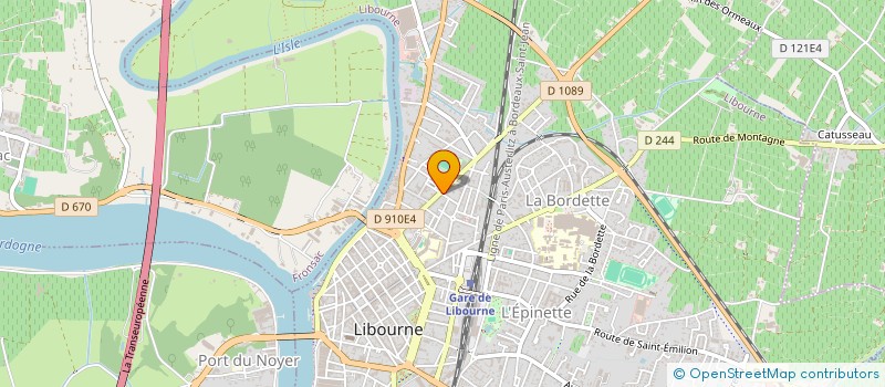 localisation de l'entreprise PUB'ART à LIBOURNE