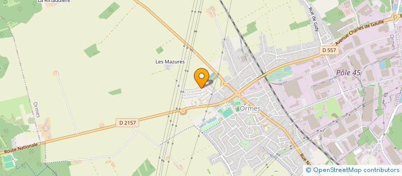 localisation de l'entreprise PUB BAR M TESSIER à ORMES