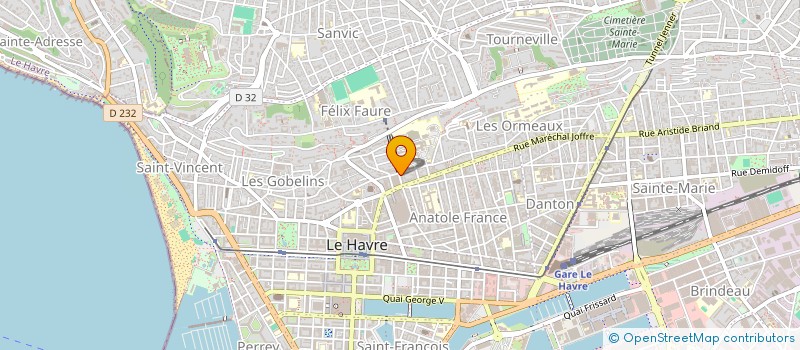 localisation de l'entreprise PUB BRASSERIE GUYON à LE HAVRE