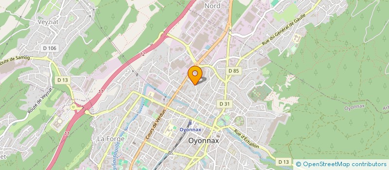 localisation de l'entreprise PUB & CO 01 à OYONNAX