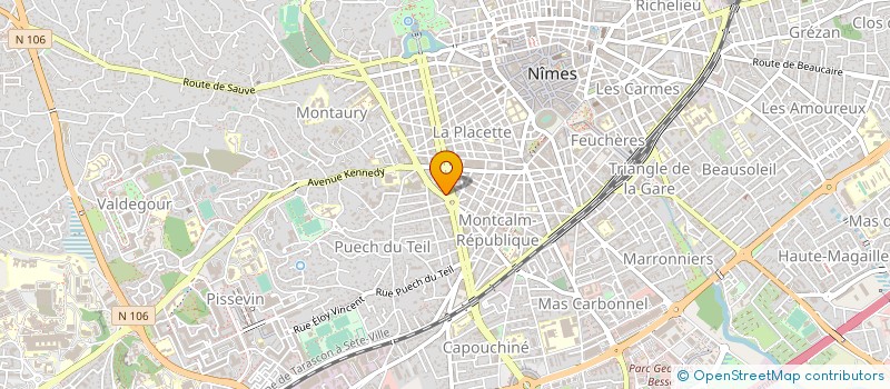 localisation de l'entreprise PUB & CO 30  NIMES