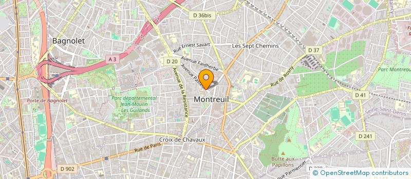 localisation de l'entreprise PUB & CO 93 à MONTREUIL