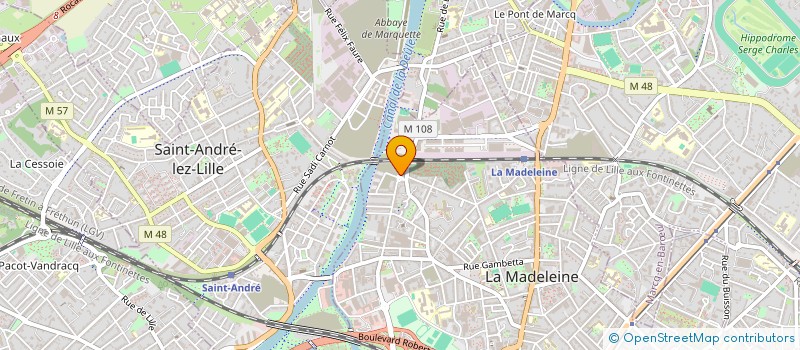 localisation de l'entreprise PUB CONCEPT DIRECT à LA MADELEINE