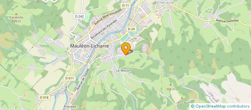 localisation de l'entreprise PUB CREATION  CHERAUTE