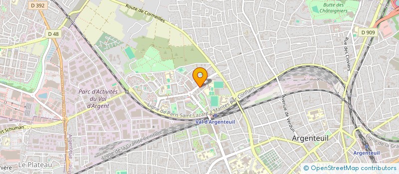 localisation de l'entreprise PUB D'ARGENT  ARGENTEUIL