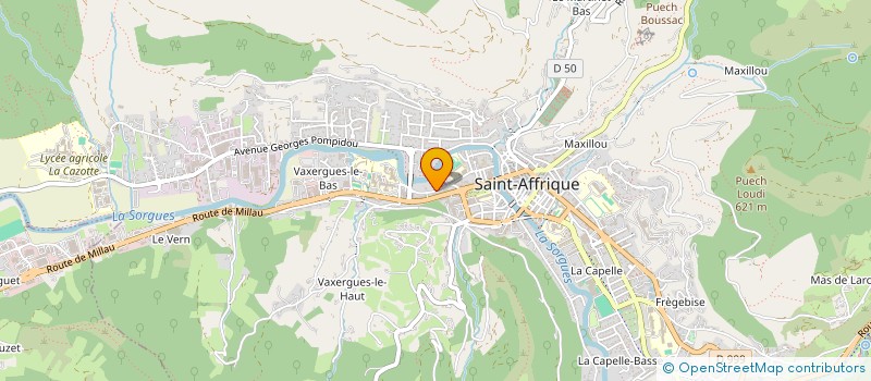 localisation de l'entreprise PUB DECO BOUTONNET  SAINT-AFFRIQUE
