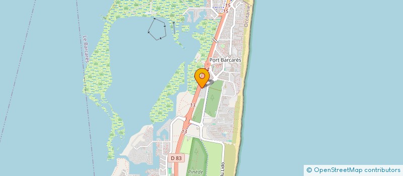 localisation de l'entreprise PUB EINSTEIN  LE BARCARES