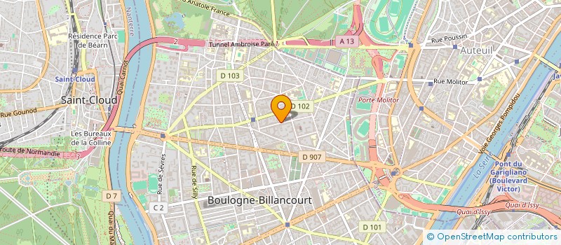 localisation de l'entreprise PUB ENSEIGNE à BOULOGNE-BILLANCOURT