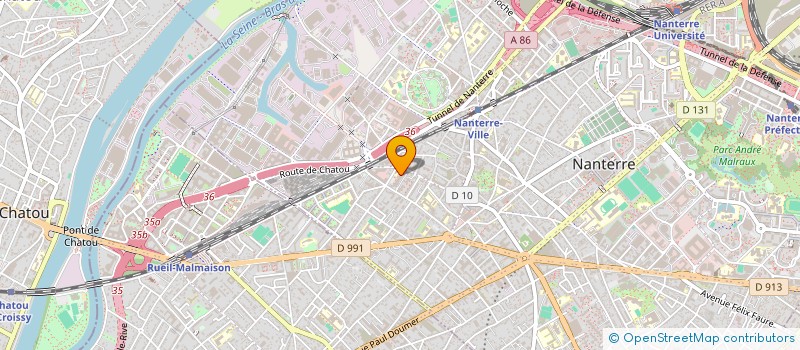 localisation de l'entreprise PUB ET TRADE à NANTERRE