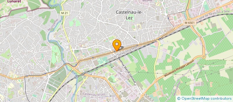 localisation de l'entreprise PUB'IMPRIM à CASTELNAU-LE-LEZ