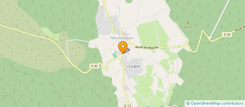 localisation de l'entreprise PUB INFOS 83 à MONTMEYAN