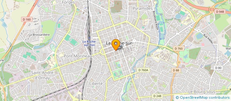 localisation de l'entreprise PUB LA FAYETTE à LA ROCHE-SUR-YON