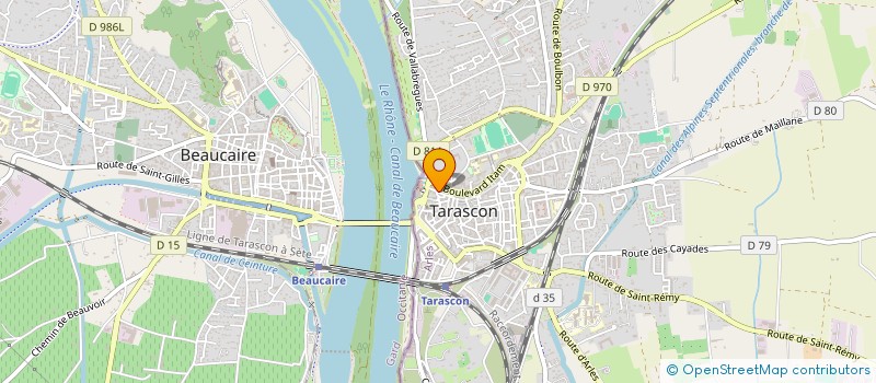 localisation de l'entreprise PUB LE XV  TARASCON