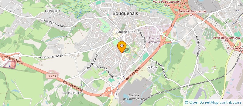 localisation de l'entreprise PUB ON NET 44 à BOUGUENAIS