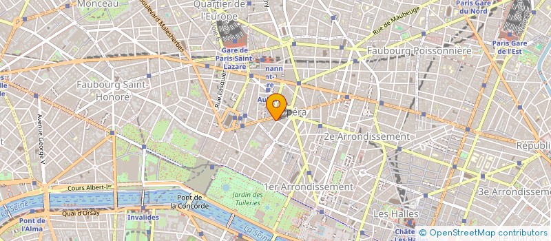 localisation de l'entreprise PUB OPERA  PARIS