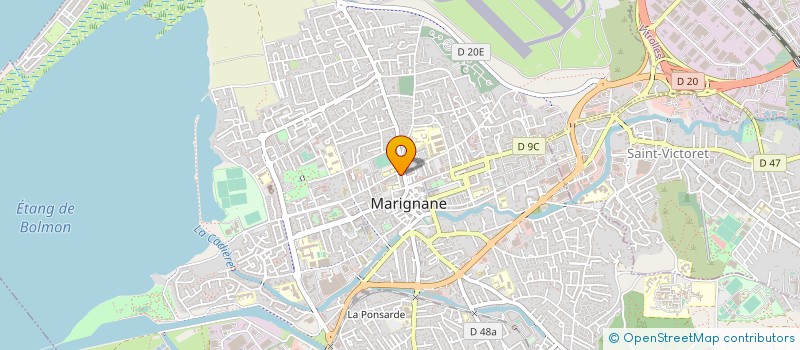 localisation de l'entreprise PUB PASSION à MARIGNANE