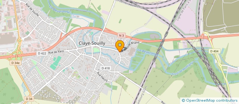 localisation de l'entreprise PUB SAINT PATRICK  CLAYE-SOUILLY