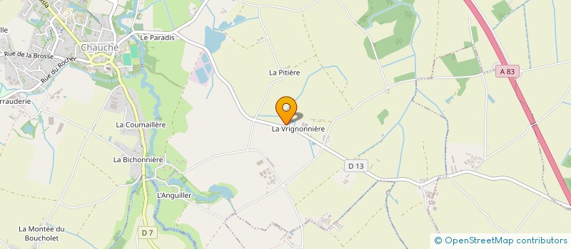 localisation de l'entreprise PUBERT METALLERIE à ESSARTS-EN-BOCAGE
