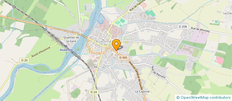 localisation de l'entreprise PUBLI 3 D à AUXONNE