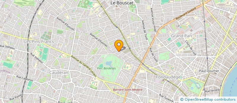 localisation de l'entreprise PUBLI'AIR SARL à LE BOUSCAT