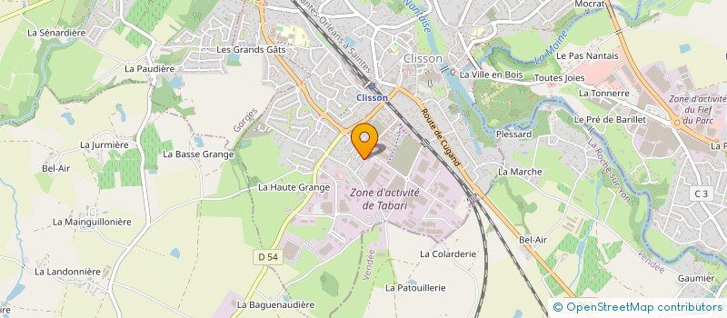 localisation de l'entreprise PUBLI CLUBS à LA HAIE-FOUASSIERE