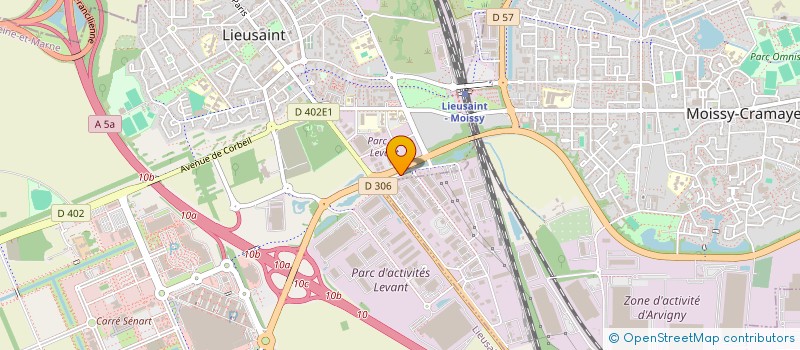 localisation de l'entreprise PUBLI'CONCEPTS  LIEUSAINT