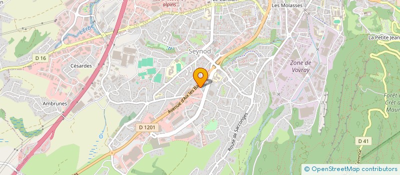 localisation de l'entreprise PUBLI CRAN à ANNECY