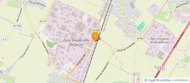 localisation de l'entreprise PUBLI D  SECLIN