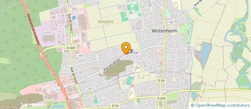 localisation de l'entreprise PUBLI-EDITION à WITTENHEIM