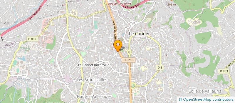 localisation de l'entreprise PUBLI ESPACE 2000 à LE CANNET