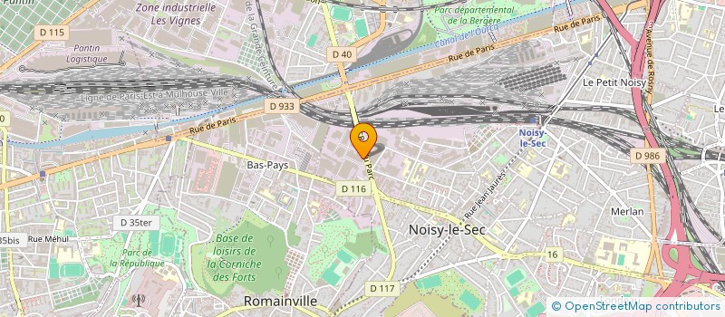 localisation de l'entreprise PUBLI EXPEDITION ROUTAGE HOLDINGS à NOISY-LE-SEC