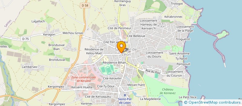 localisation de l'entreprise PUBLI FLASH à SAINT-POL-DE-LEON