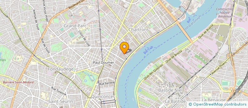 localisation de l'entreprise PUBLI LETTRES SARL à BORDEAUX