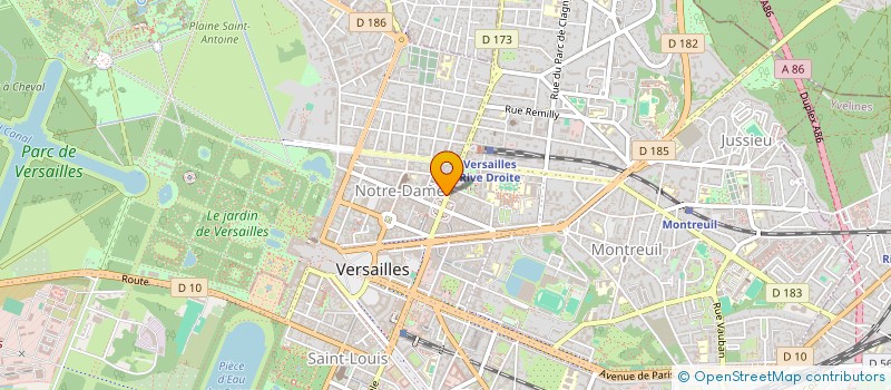 localisation de l'entreprise PUBLI MAILER SERVICE INTERNATIONAL à VERSAILLES
