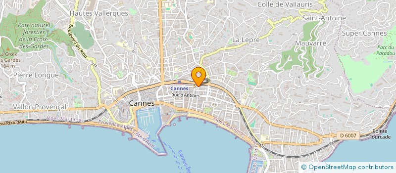 localisation de l'entreprise PUBLI'MOUV à CANNES
