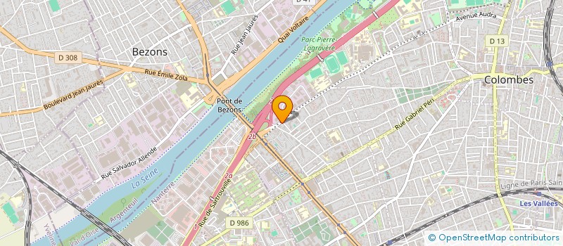 localisation de l'entreprise PUBLI'O à COLOMBES