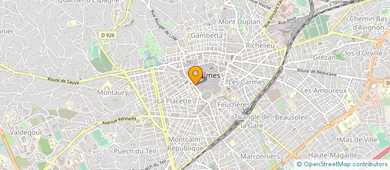 localisation de l'entreprise PUBLI-OR à NIMES