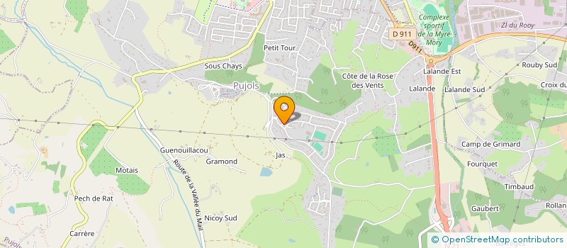 localisation de l'entreprise PUBLI'PARTNERS  PUJOLS