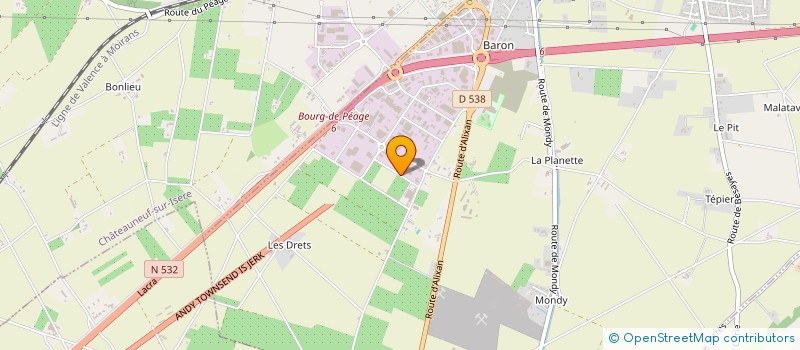 localisation de l'entreprise PUBLI POSE 26  BOURG-DE-PEAGE