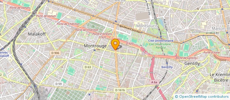 localisation de l'entreprise PUBLI RECHERCHES à MONTROUGE