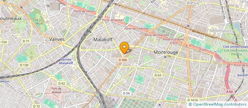 localisation de l'entreprise PUBLI SERVICE ANNONCE à MALAKOFF