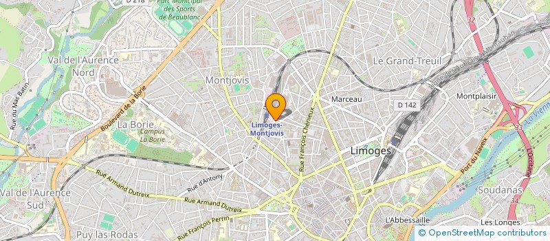 localisation de l'entreprise PUBLI SONS à LIMOGES