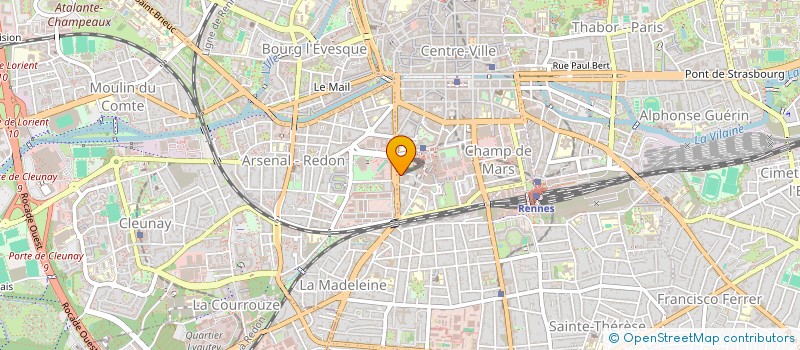 localisation de l'entreprise PUBLI STORE à RENNES