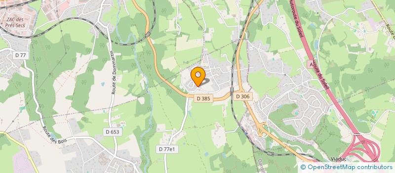 localisation de l'entreprise PUBLI-TEX  DOMMARTIN