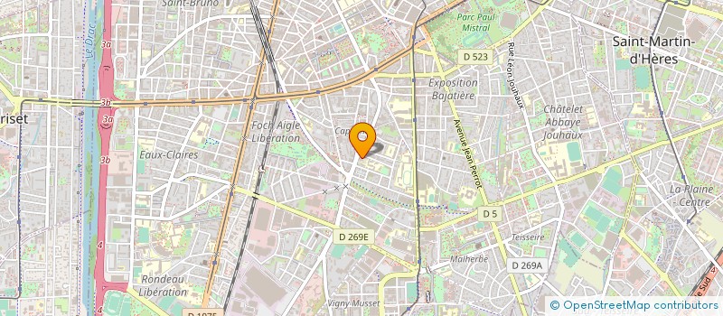 localisation de l'entreprise PUBLI TONIC à GRENOBLE