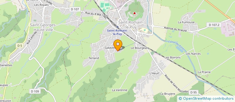 localisation de l'entreprise PUBLIBAG  SAINT-ROMAIN-LE-PUY