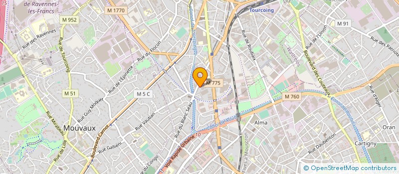 localisation de l'entreprise PUBLIC.A à TOURCOING
